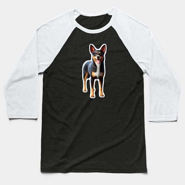 Australian Kelpie Baseball T-Shirt by millersye